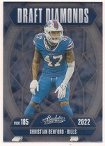 2025 Panini Absolute Draft Diamonds #14 Christian Benford