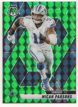 2025 Panini Mosaic Green Mosaic #110 Micah Parsons