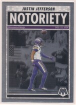 2025 Panini Mosaic Notoriety #6 Justin Jefferson