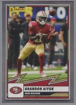 2025 Panini Stickers Cards Silver #012 Brandon Aiyuk