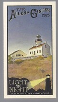 2025 Topps Allen & Ginter Mini Light the Night #LTN-17 Old Point Loma Lighthouse San Diego California