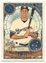 2019 Topps Allen & Ginter Baseball Star Signs #BSS-37 Christian Yelich