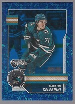 2025 Topps Stickers Blue Foil #380 Macklin Celebrini