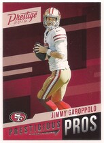 2019 Panini Prestige Prestigious Pros #2 Jimmy Garoppolo