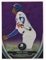 2013 Bowman Platinum Chrome Prospect Purple Refractors #BPCP49 Yasiel Puig