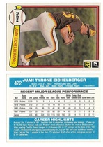 1982 Donruss Base Set #422 Juan Eichelberger