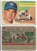 1956 Topps Base Set #302 Eddie Robinson