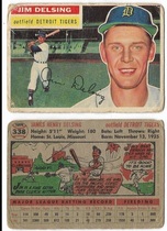 1956 Topps Base Set #338 Jim Delsing