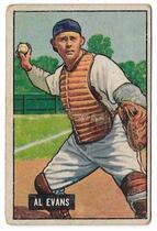 1951 Bowman Base Set #38 Al Evans