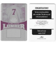 2024 Leaf Lumber Game Used Vintage Lumber Printing Plates Magenta #GUV-10 Mickey Mantle