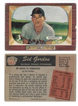 1955 Bowman Base Set #163 Sid Gordon