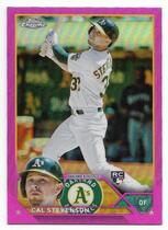 2023 Topps Chrome Pink Refractor #199 Cal Stevenson