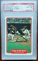 1982 Fleer Base Set #640 Pete Rose|Pete Rose Jr.