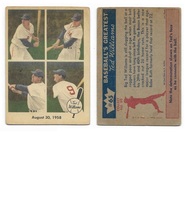 1959 Fleer Ted Williams #65 1958 August