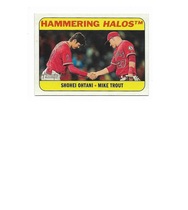 2018 Topps Heritage High Number Combo Cards #CC-1 Mike Trout|Shohei Ohtani