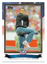 2011 Topps Opening Day Presidential First Pitch #PFP-1 Barack Obama