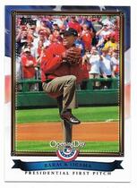 2011 Topps Opening Day Presidential First Pitch #PFP-10 Barack Obama