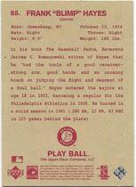 2003 Upper Deck Play Ball Red Backs #85 Frank Blimp Hayes