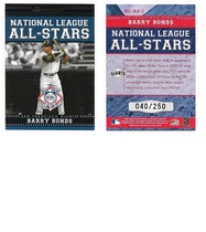 2004 Donruss All Stars National League Black #1 Barry Bonds