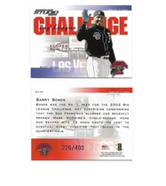 2003 Studio Big League Challenge #BLC-40 Barry Bonds