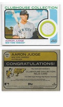 2022 Topps Heritage Clubhouse Collection Relics #CC-AJ Aaron Judge