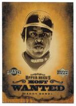 2001 Upper Deck Most Wanted #MW12 Barry Bonds