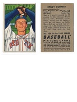 1952 Bowman Base Set #106 Randy Gumpert