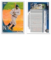 2010 Topps Chrome Wrapper Redemption Refractors #222 Babe Ruth
