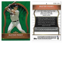 2011 Finest Green Refractors #3 Buster Posey