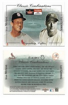 2001 Fleer Platinum Classic Combinations Retail #11CC Lou Gehrig|Stan Musial