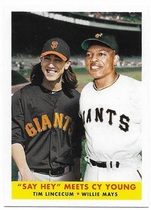 2012 Topps Archives Combos #58-LM Tim Lincecum|Willie Mays