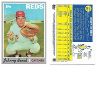 2010 Topps Cards Your Mother Threw Out Original Back Series 2 #CMT77 Johnny Bench