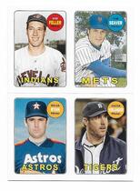 2013 Topps Archives Four-In-One #69S-FSRV Bob Feller|Justin Verlander|Nolan Ryan|Tom Seaver