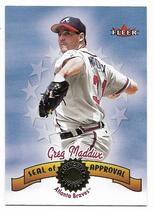 2001 Fleer Authority Seal of Approval #9SA Greg Maddux