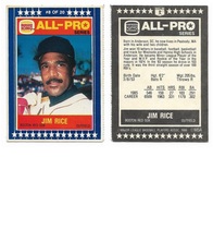 1986 Burger King All-Pro #8 Jim Rice