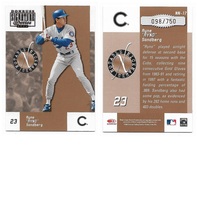 2003 Donruss Signature Notable Nicknames #NN-17 Ryne Sandberg