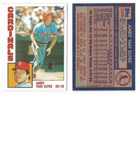 1984 Topps Base Set #206 Andy Van Slyke