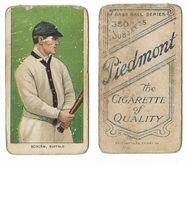 1909 T206 Base Set #412 George Schirm