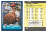 1986 Fleer Base Set #396 Mickey Hatcher