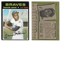 1971 Topps Base Set #717 Tommie Aaron