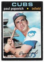 1971 Topps Base Set #726 Paul Popovich
