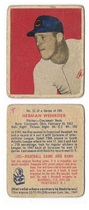 1949 Bowman Base Set #51 Herm Wehmeier