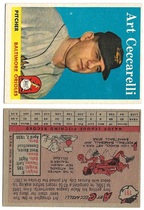 1958 Topps Base Set #191 Art Ceccarelli