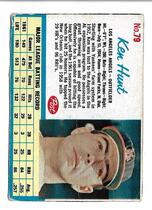 1962 Post Base Set #79 Ken Hunt