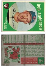 1959 Topps Base Set #447 Bob Anderson