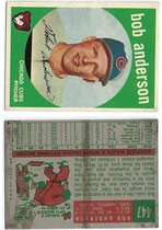 1959 Topps Base Set #447 Bob Anderson