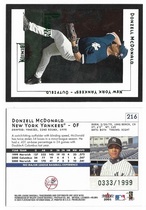 2001 Fleer Premium #216 Donzell McDonald