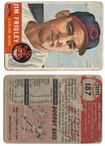 1953 Topps Base Set #187 Jim Fridley