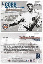 2003 Flair Greats Ballpark Heroes #4BH Ty Cobb
