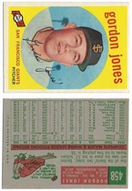 1959 Topps Base Set #458 Gordon Jones